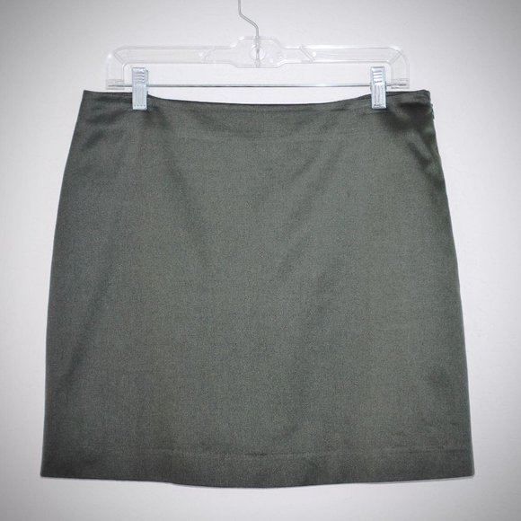 Banana Republic Skirts Banana Republic Aline Green Cotton Skirt 2